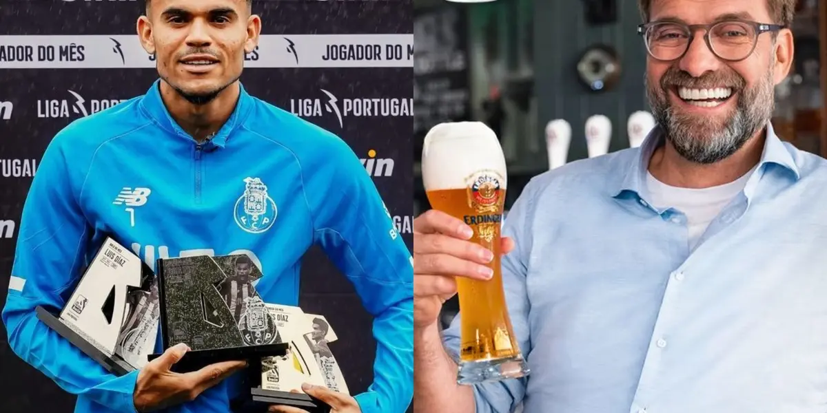 El estratega alemán Jürgen Klopp sin querer quedó en evidencia de su interés en Luis Díaz.