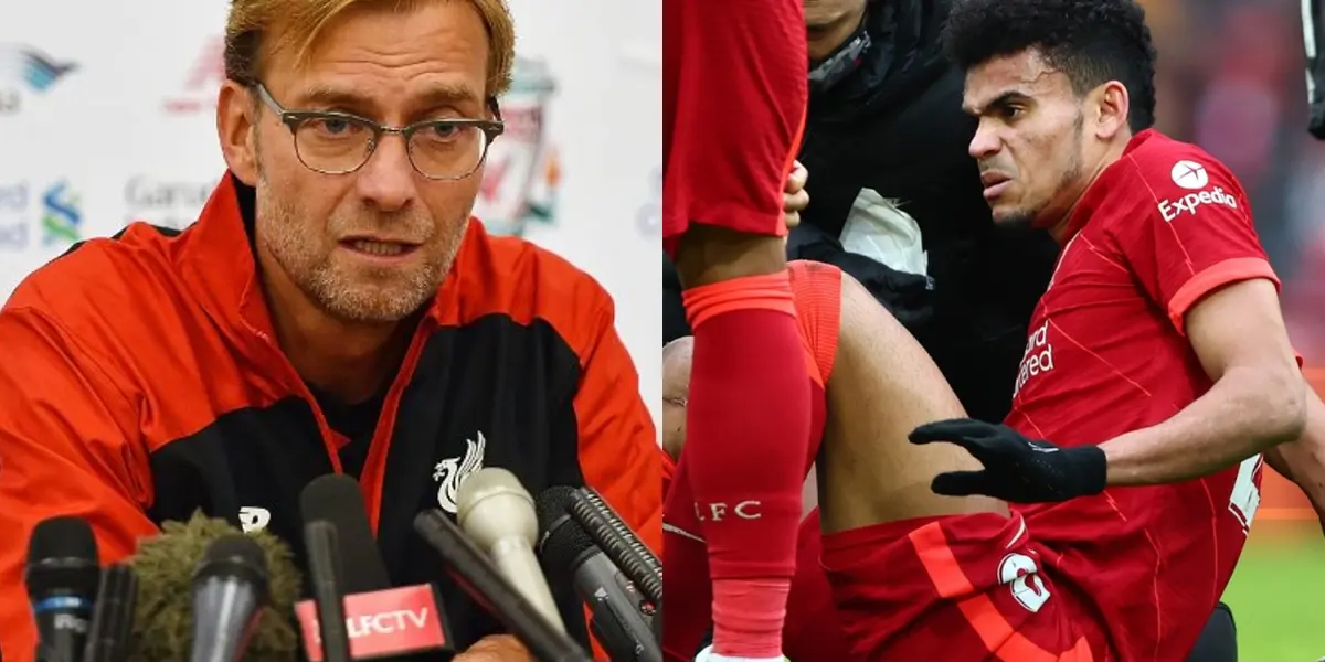 El estratega alemán de manera graciosa le explicó a Luis Díaz como es el futbol en Inglaterra tras un fuerte golpe que sufrió el colombiano.