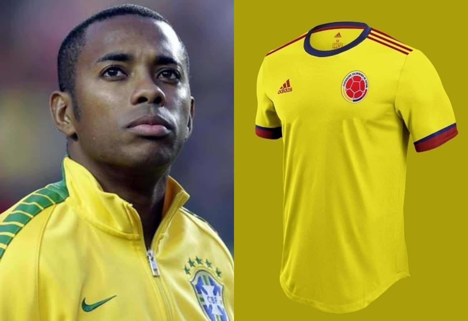 El ex astro brasileño está desaparecido por problemas legales y un jugador colombiano intercambió camiseta con él en Italia.