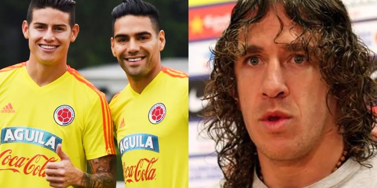 El ex jugador del FC Barcelona está en Colombia y habló sobre James Rodríguez y Radamel Falcao.