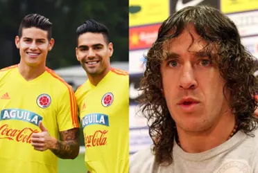 El ex jugador del FC Barcelona está en Colombia y habló sobre James Rodríguez y Radamel Falcao.