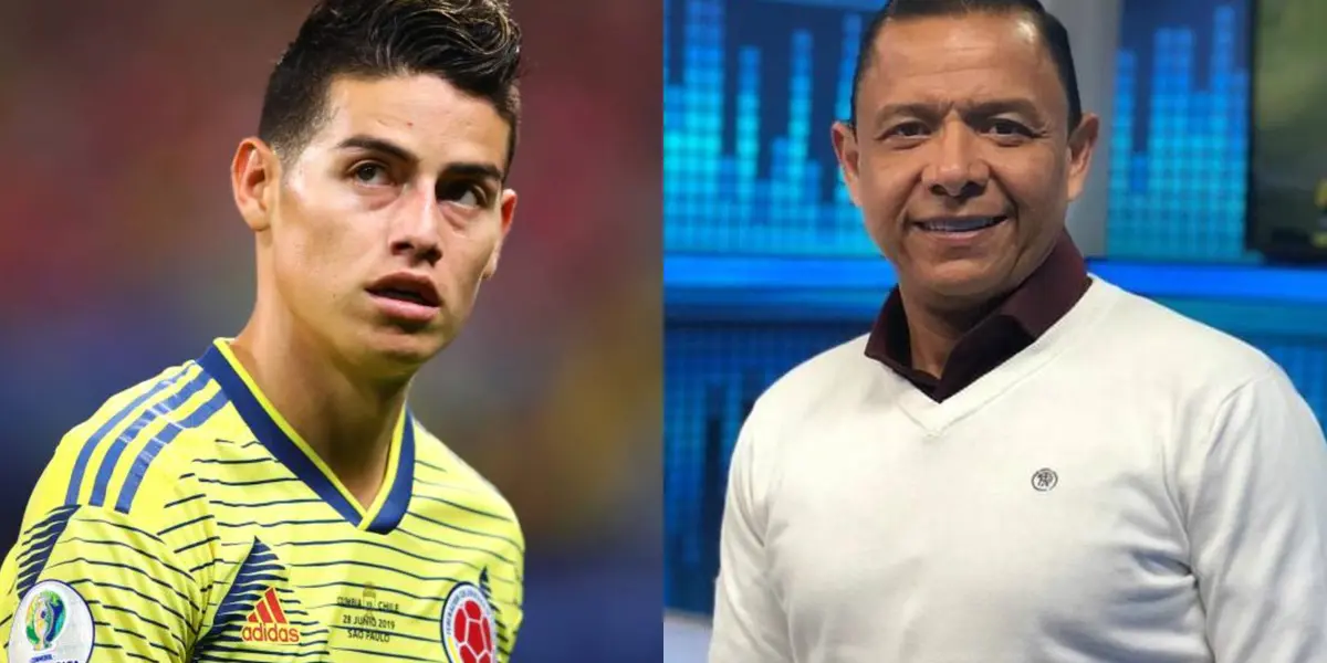 El ex jugador del Junior F.C y ahora periodista deportivo fue claro en su postura frente al tema James Rodríguez.