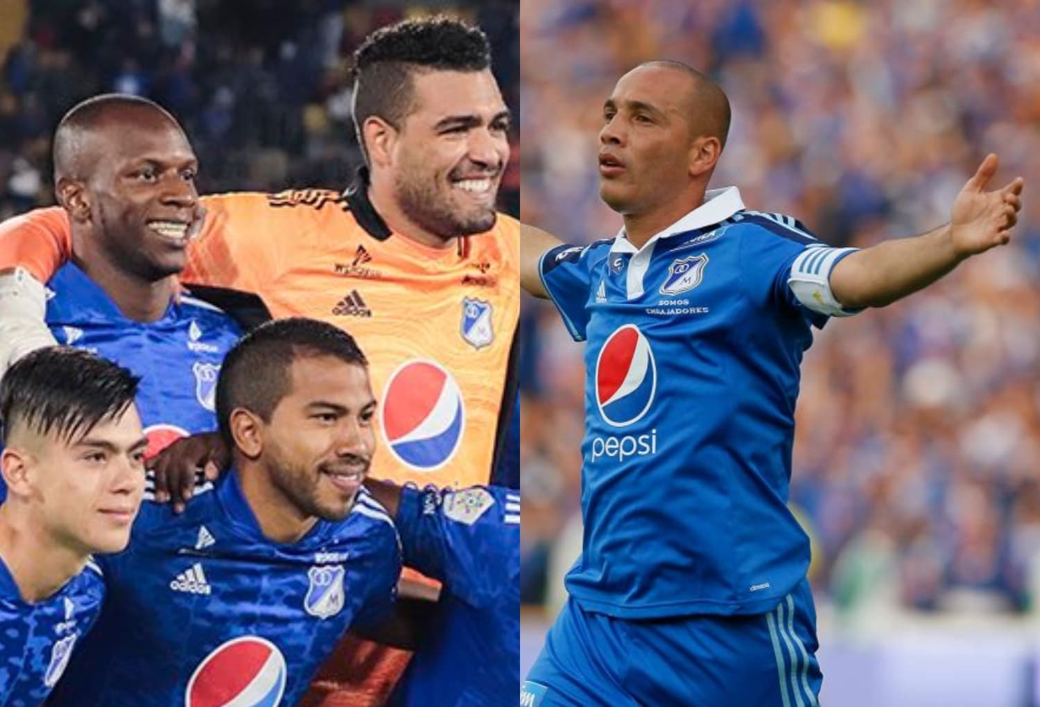 El ex jugador de Millonarios FC tuvo un acercamiento con los jugadores del cuadro "Embajador" antes de enfrentar al América de Cali.