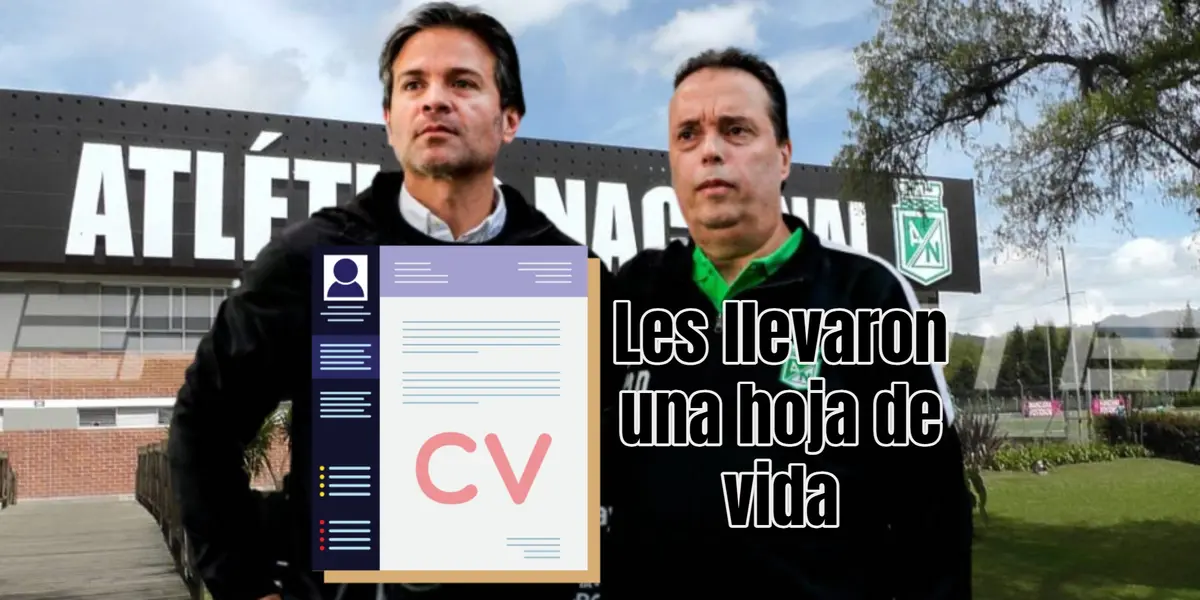 El exjugador del ‘Verde’ desea estar en el banquillo. Foto de fondo tomada de Publimetro, de directivos de El Colombiano e ícono de Magneto.