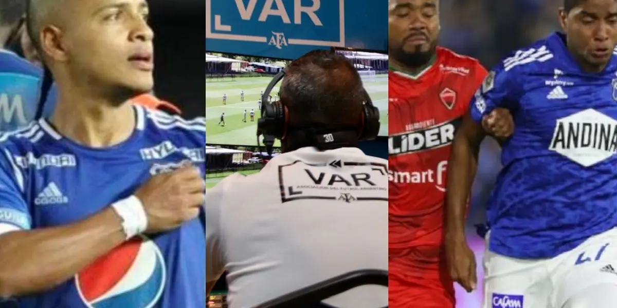 El exjugador hizo un duro comentario sobre el VAR que tuvo una insólita acción contra Millonarios