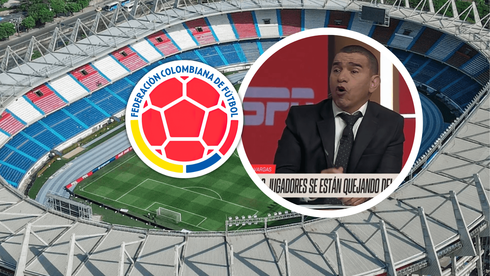El exjugador lanzó una crítica que parece ir directamente contra la sede de la Selección. Foto: Captura de ESPN, Escudoteca y Junior FC