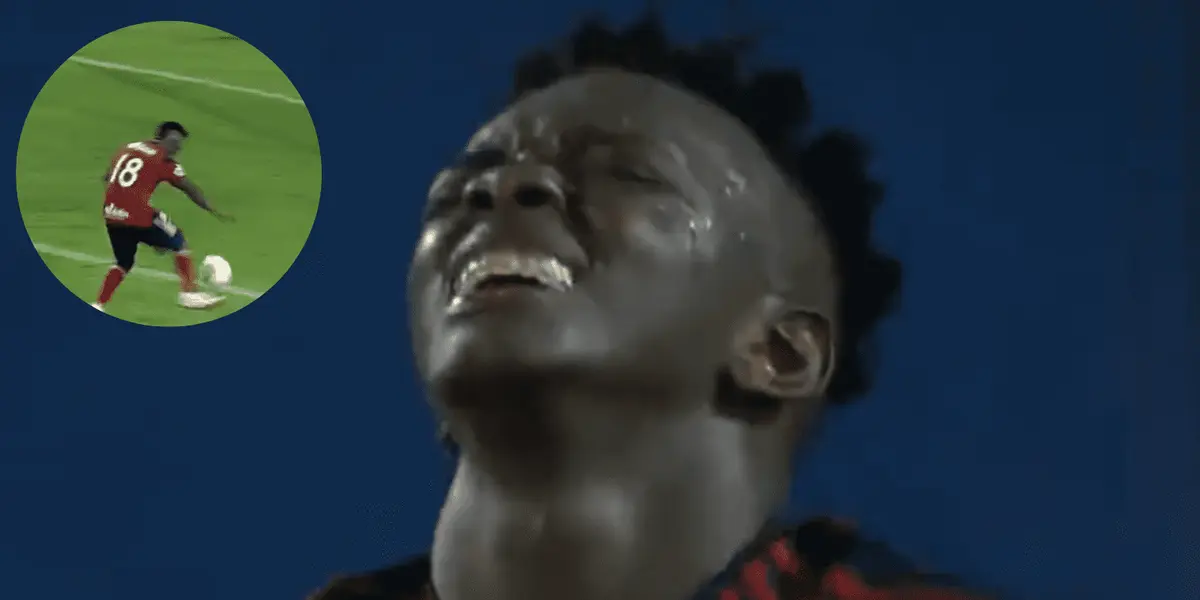 El extremo, Edwuin Cetre, fue blanco de críticas y burlas en redes sociales por esta acción contra Jaguares.