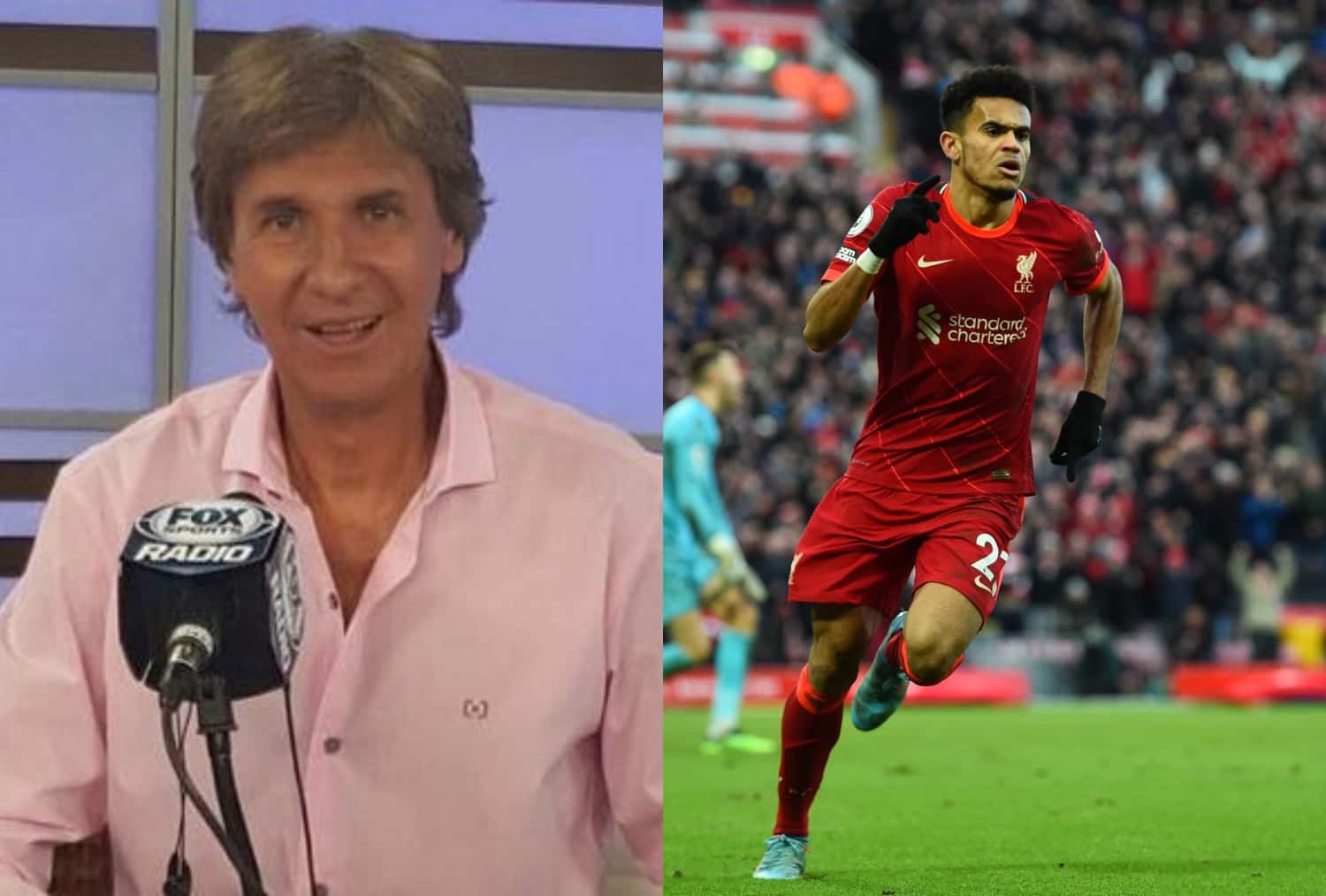 El famoso narrador argentino Bambino Pons, quien es un crack por como canta los goles, no perdió la oportunidad para ponerle letra y melodía al gol de Luis Díaz con el Liverpool. Acá te mostramos el vídeo.