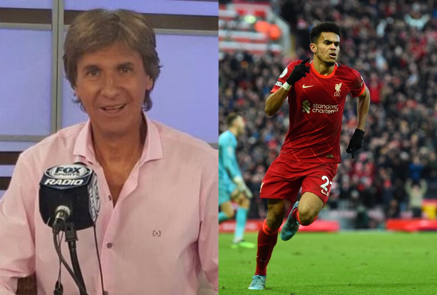 El famoso narrador argentino Bambino Pons, quien es un crack por como canta los goles, no perdió la oportunidad para ponerle letra y melodía al gol de Luis Díaz con el Liverpool. Acá te mostramos el vídeo.