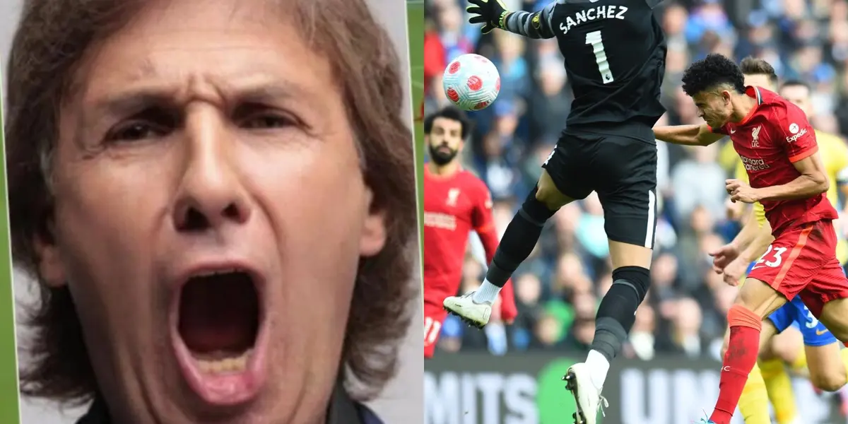 El famoso narrador argentino se rindió a los pies de Luis Díaz al verlo jugar y anotar con el Liverpool.