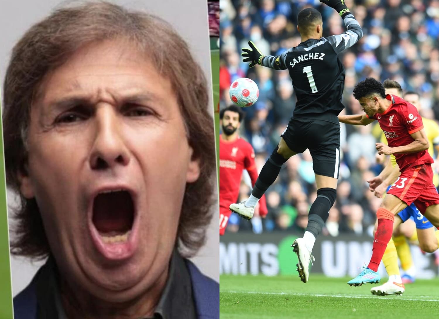 El famoso narrador argentino se rindió a los pies de Luis Díaz al verlo jugar y anotar con el Liverpool.
