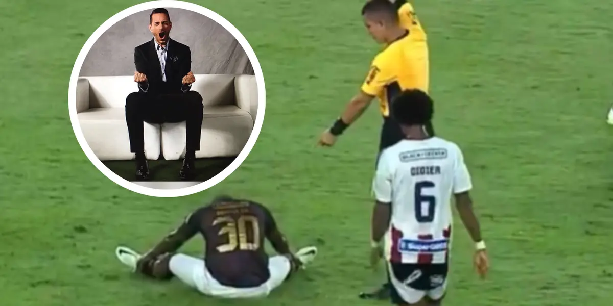 El FPC otra vez en el centro del debate: esta fue la reacción de Pablo Giralt ante la jugada viral del torneo. Foto. Captura de Win Sports y X