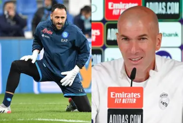 El francés Zinedine Zidane no está de acuerdo con la llegada de David Ospina al Real Madrid y es por un interés personal. 