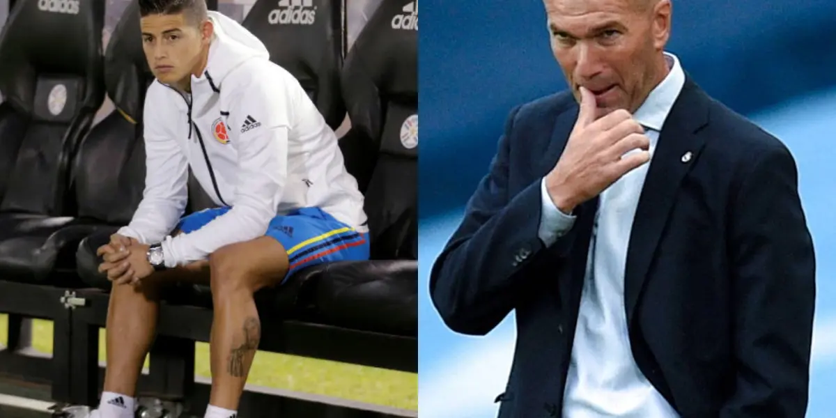 El francés Zinedine Zidane estaría pagando el karma de haber quemado al colombiano James Rodríguez en el Real Madrid.