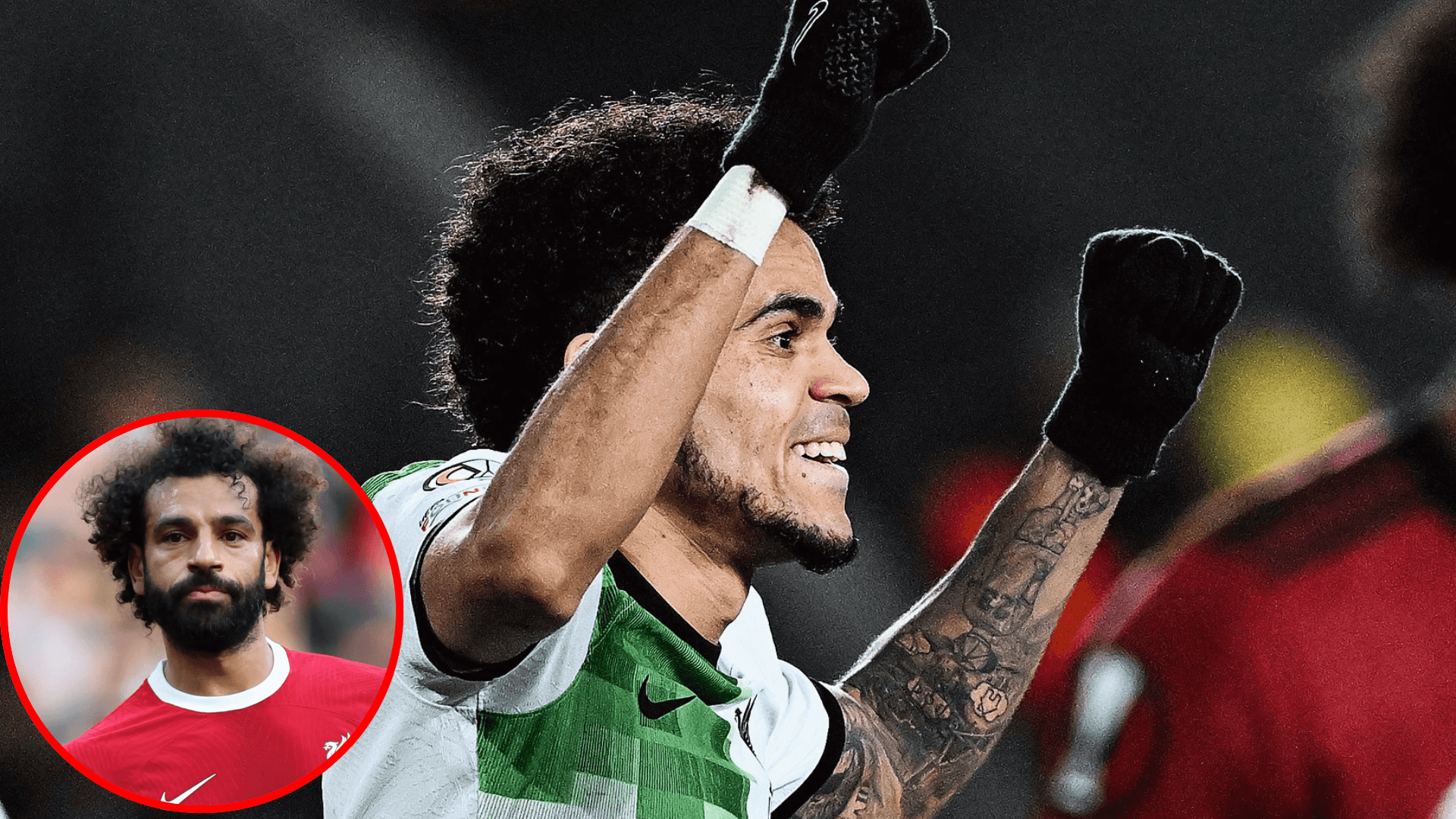 El frío gesto de Salah tras ingresar por Luis Díaz en Liverpool vs Sparta Praga