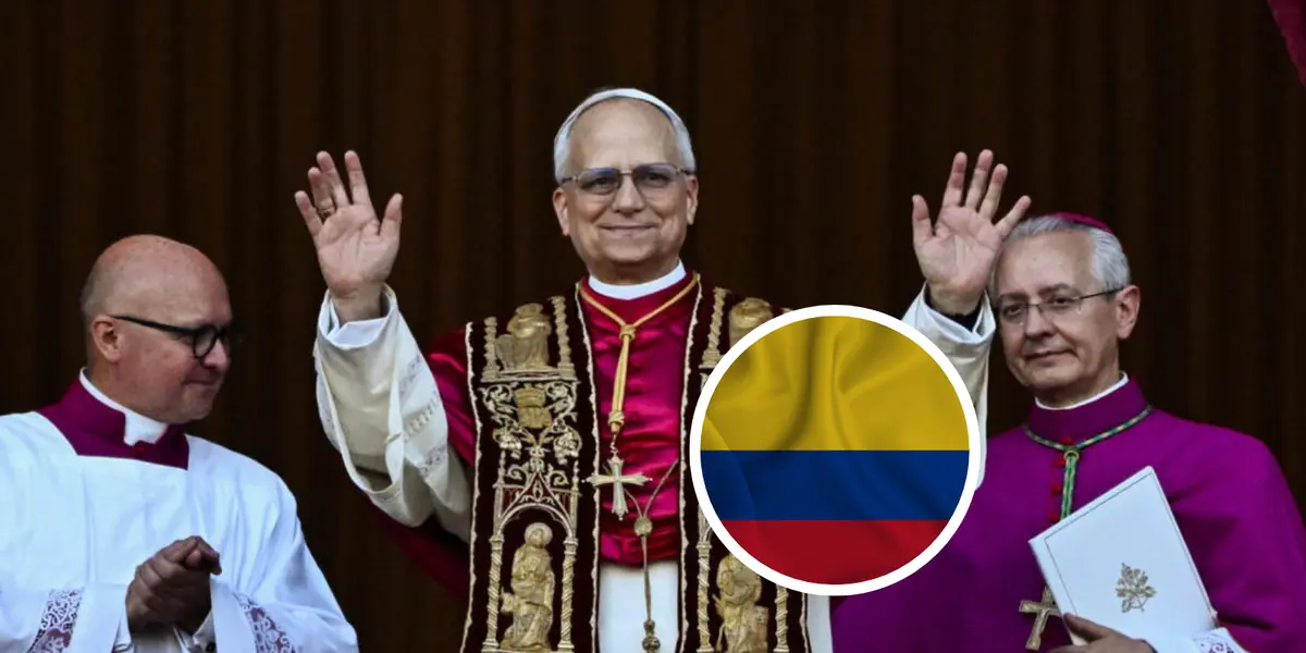 El fútbol también se hizo sentir: el primer equipo en saludar al Papa fue este, y hay colombianos allí. Foto: Vatican y Pexels