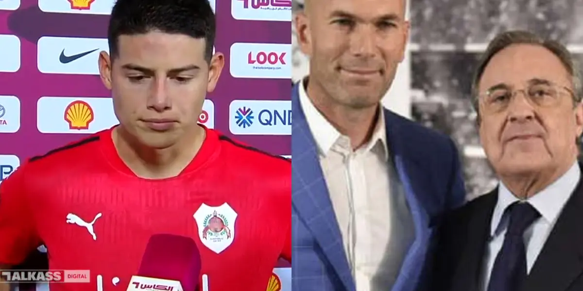 El futbolista colombiano fue la figura en el partido de Al Rayyan y al finalizar el partido le envío un mensaje al Real Madrid.