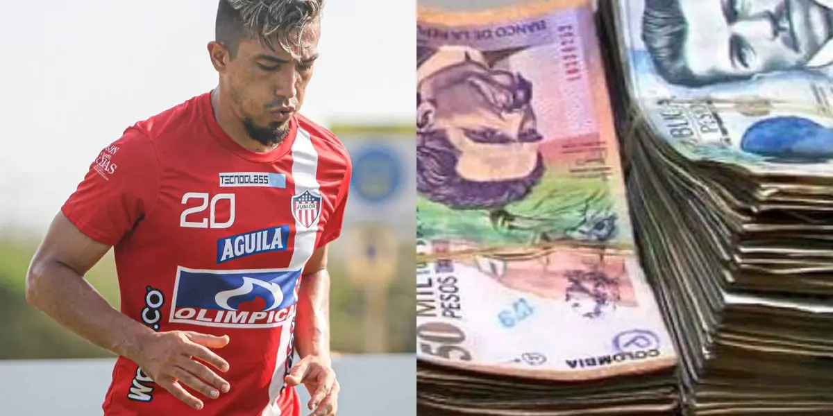 El futbolista se vio involucrado en una polémica por sus declaraciones y el periodista Carlos Antonio Vélez reveló cuál es su salario en Junior.