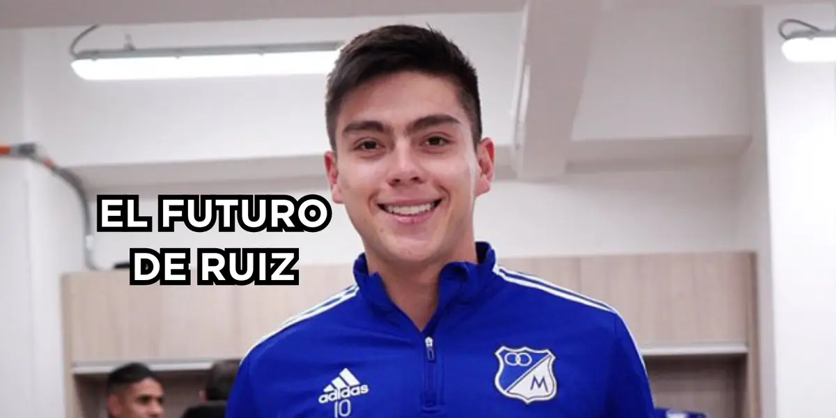 El futuro de Ruiz en Millonarios FC. Foto de Ruiz tomada de Twitter @MillosFCoficial.
