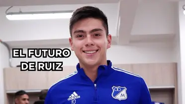 El futuro de Ruiz en Millonarios FC. Foto de Ruiz tomada de Twitter @MillosFCoficial.
