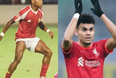 El futuro de la selección Colombia parece estar en buenas manos, o así lo deja ver el hermano menor del guajiro.