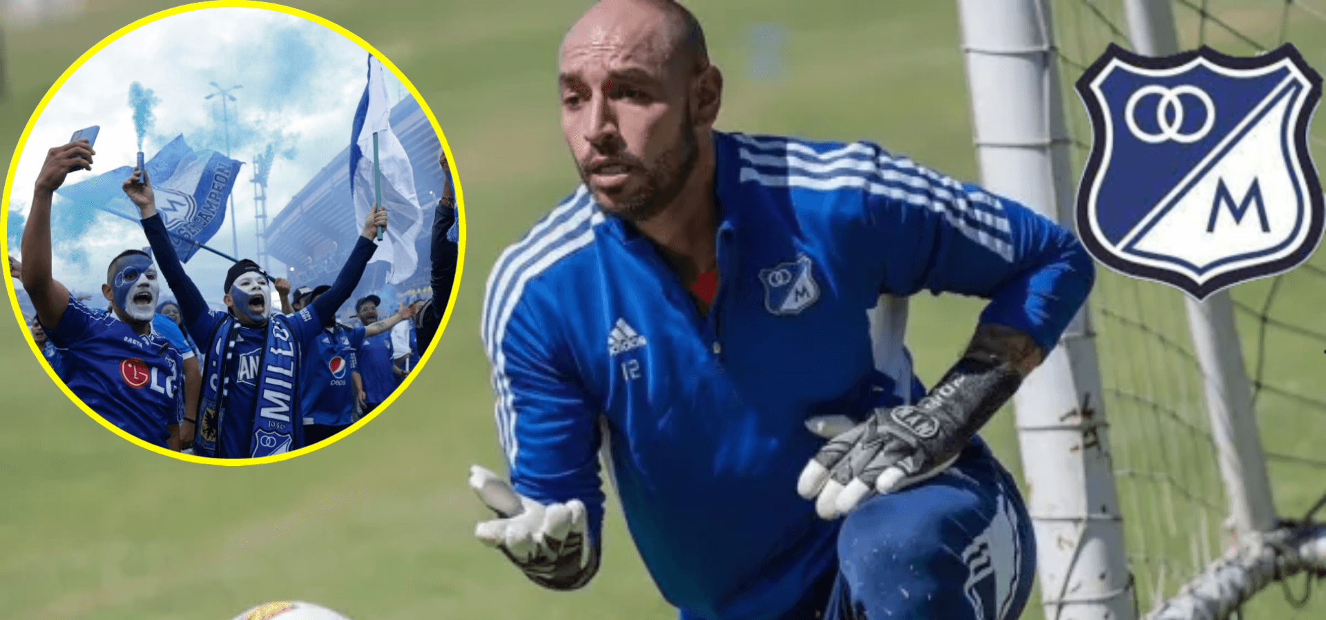El gesto de amor de Diego Novoa por Millonarios (Foto Noticias Caracol, RCN)