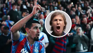 El gol de Daniel Muñoz que ya es viral en las redes sociales gracias al Bambino Pons Foto: X y Crystal Palace