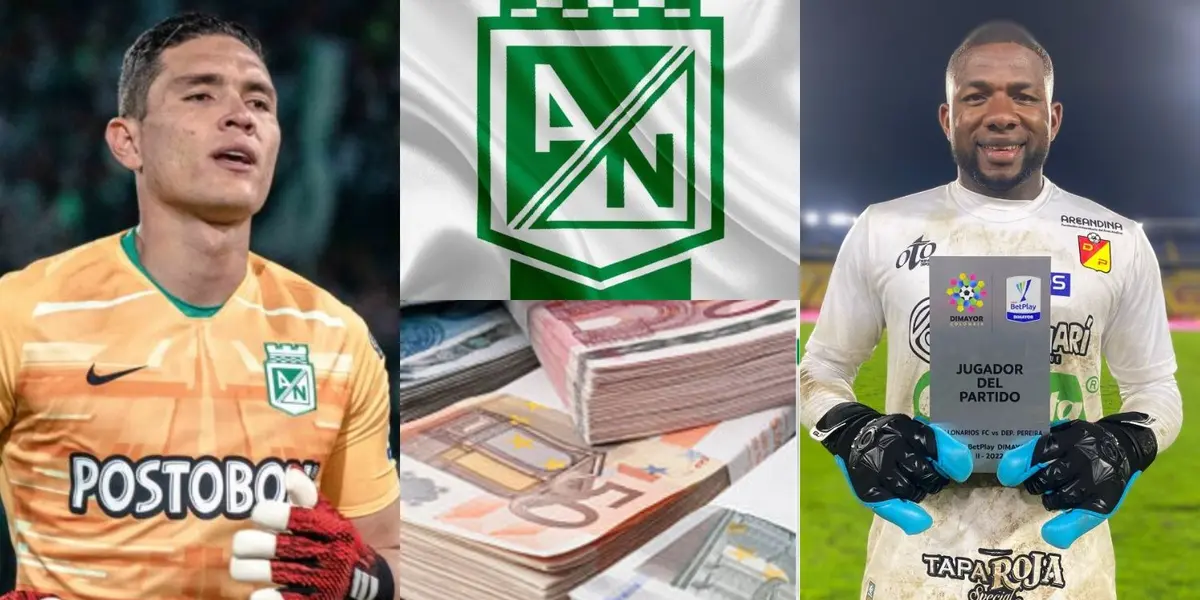 El guardameta, Aldair Quintana podría salir de Atlético Nacional donde no ha rendido como se esperaba