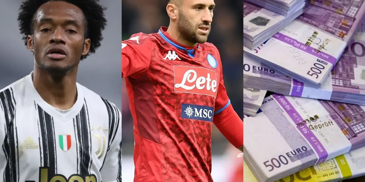 El guardameta colombiano estaría negociando su renovación con Napoli.