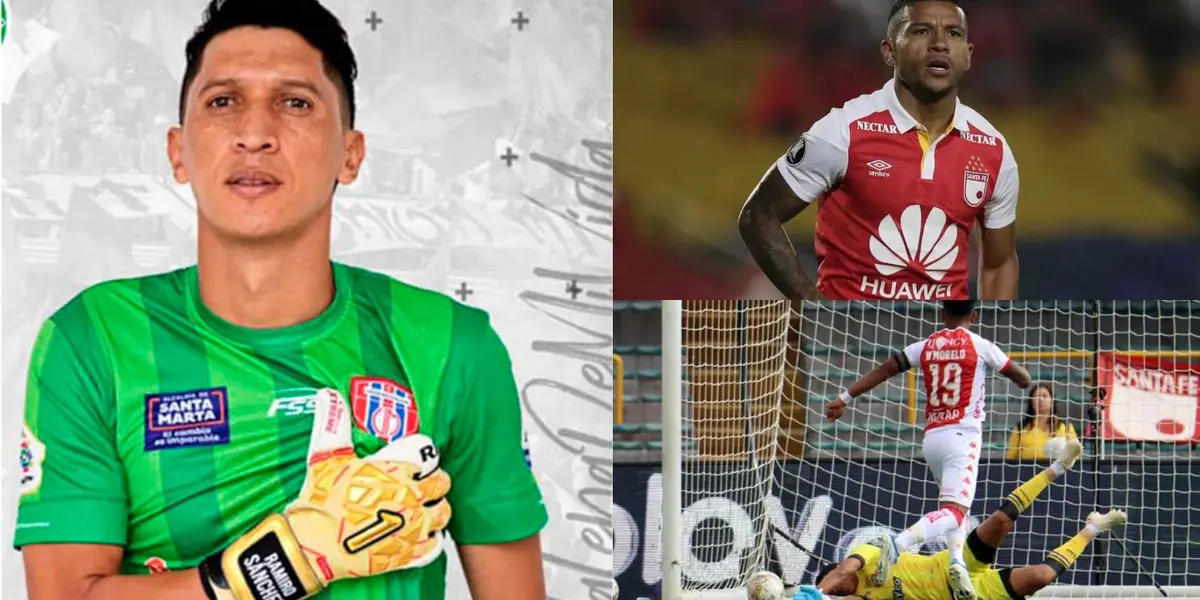 El guardameta humilló a Wilson Morelo de Independiente Santa Fe quien fue un tronco