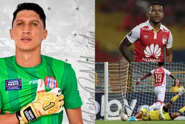 El guardameta humilló a Wilson Morelo de Independiente Santa Fe quien fue un tronco