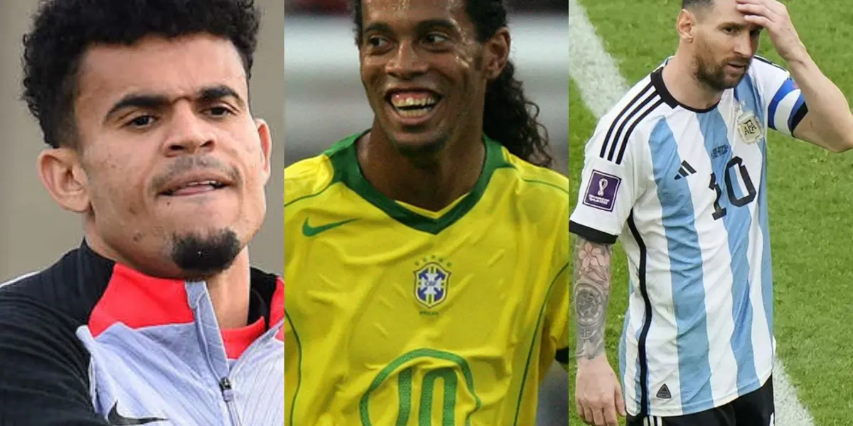 El ídolo de Luis Díaz es Ronaldinho y el colombiano dio sus impresiones sobre lo que representa para él Lionel Messi.