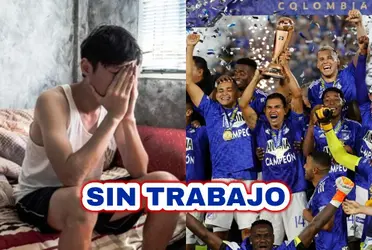 El jugador acaba de salir campeón con Millonarios FC y tras el nuevo título se quedó sin trabajo.