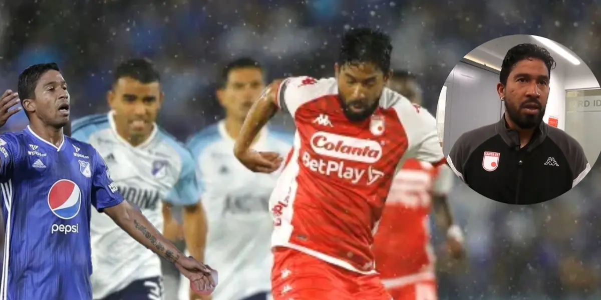 El jugador anotó en la goleada 4-2 de Santa Fe ante Millonarios en el Campin