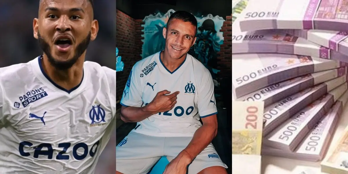 El jugador chileno llegó al Olympique de Marsella como una gran figura y será compañero de Luis Javier Suárez