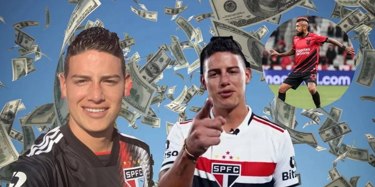 El jugador chileno milita en Athletico Paranaense donde tiene un sueldo muy bajo en comparación a su salario en Flamengo