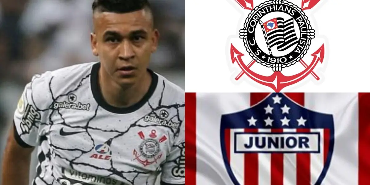 El jugador colombiano buscaría salir de Corinthians y fichar con Junior de cara a la próxima temporada