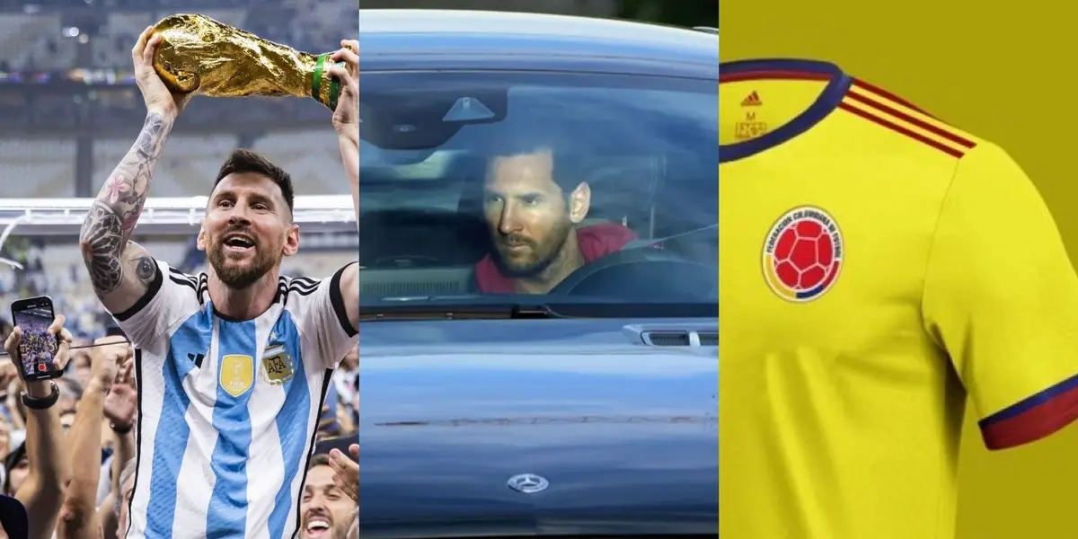 El jugador colombiano conduce el mismo modelo de auto que Lionel Messi.