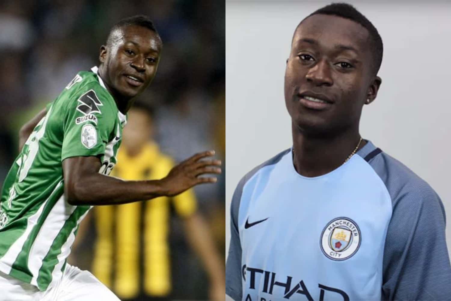 El jugador colombiano estuvo con el cuadro verdolaga en la temporada 2016 y fue comprado por el Manchester City, pero ahora juega en un equipo de otra liga.
