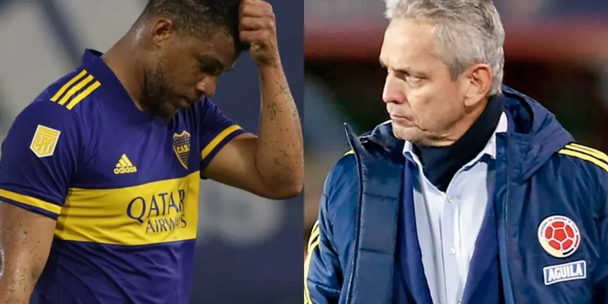 El jugador colombiano estuvo presente en la victoria de Boca Juniors ante Estudiantes en la liga de Argentina.