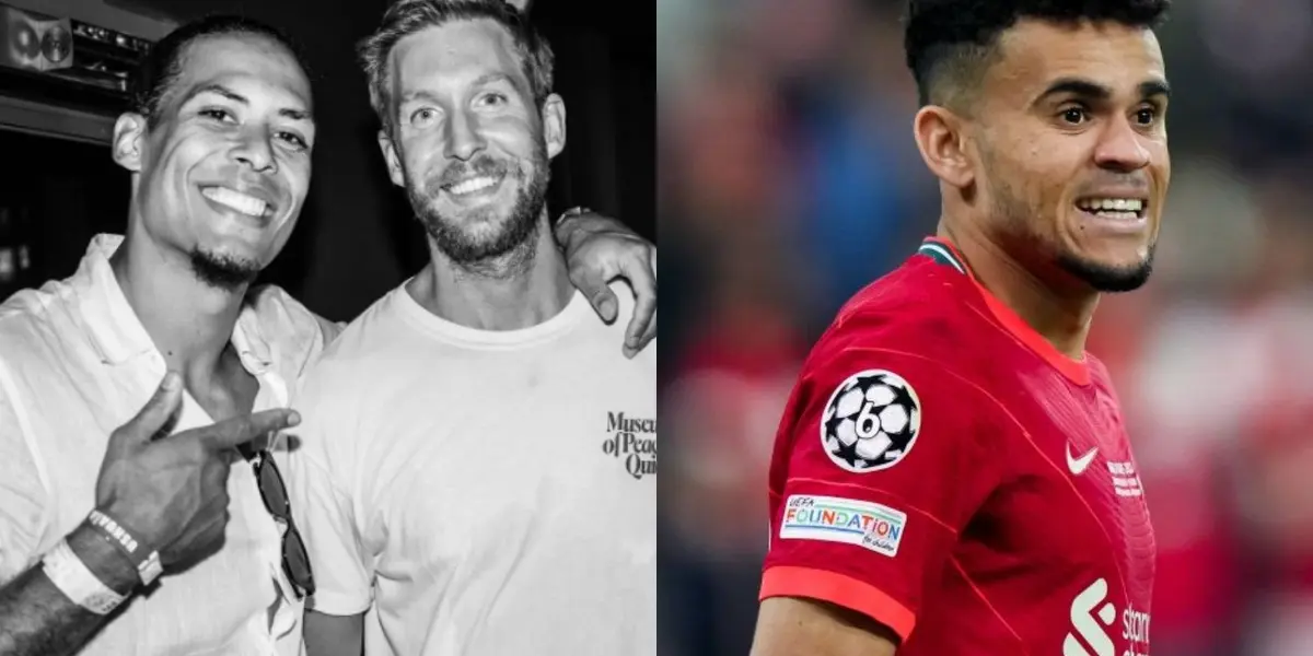 El jugador colombiano estuvo de vacaciones en Colombia, mientras Van Dijk y de Bruyne andaban de fiesta en Ibiza
