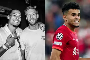 El jugador colombiano estuvo de vacaciones en Colombia, mientras Van Dijk y de Bruyne andaban de fiesta en Ibiza