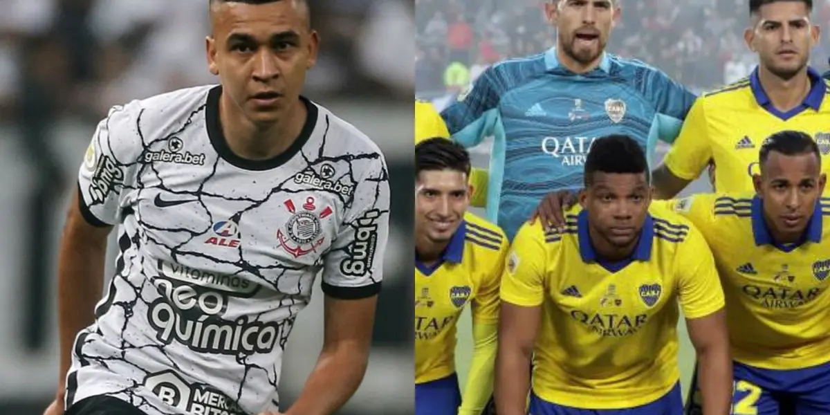 El jugador colombiano ingresó en la segunda parte del partido de Corinthians ante Boca Juniors en la Copa Libertadores.