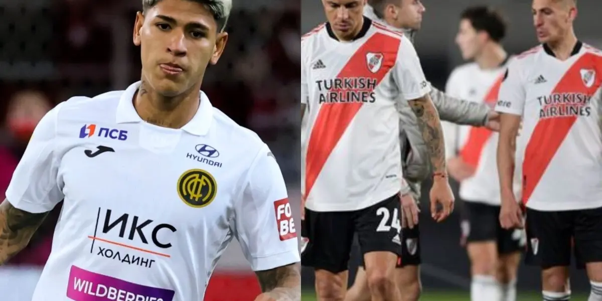 El jugador colombiano llegó esta temporada al club de Rusia tras su paso por River Plate 