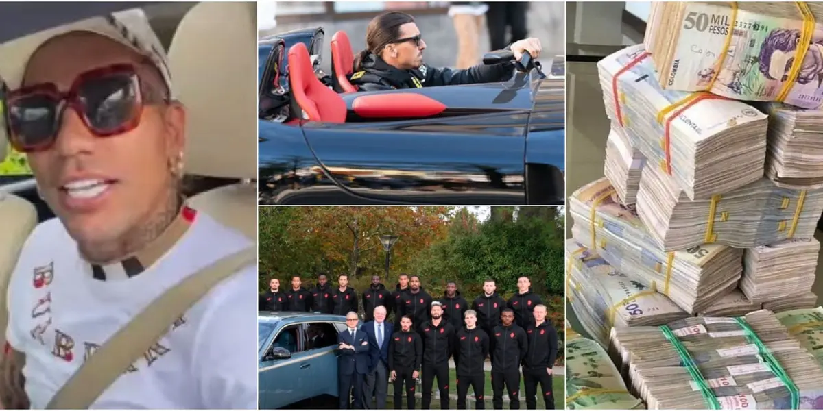 El jugador colombiano presume un gran lujo al estilo de Zlatan Ibrahimovic del Milán