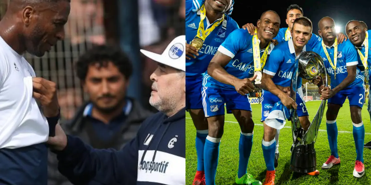 El jugador colombiano salió campeón con el cuadro azul en el 2017 y jugó en el equipo Gimnasia y Esgrima La Plata.