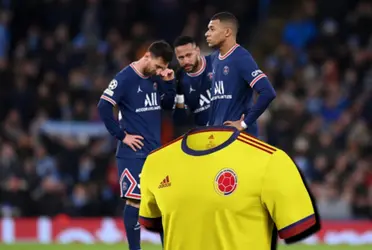 El jugador colombiano tuvo la dicha de frenar en la Champions League al tridente de Messi, Neymar y Mbappé.