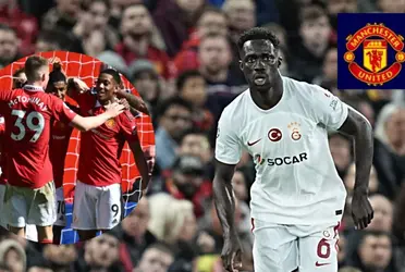 La cara de Davinson Sánchez tras regalar gol en Galatasaray vs Manchester United