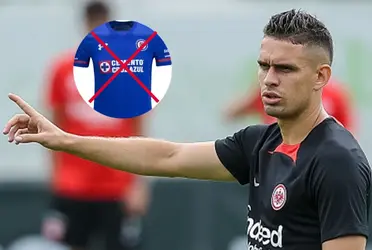 El jugador colombiano no vive un buen momento al ser borrado den Frankfurt