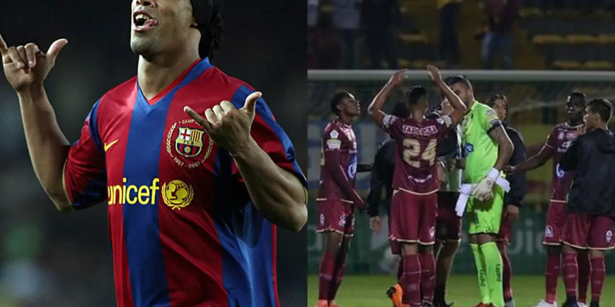 El jugador colombiano vive una particular situación que ya vivió el astro brasileño.